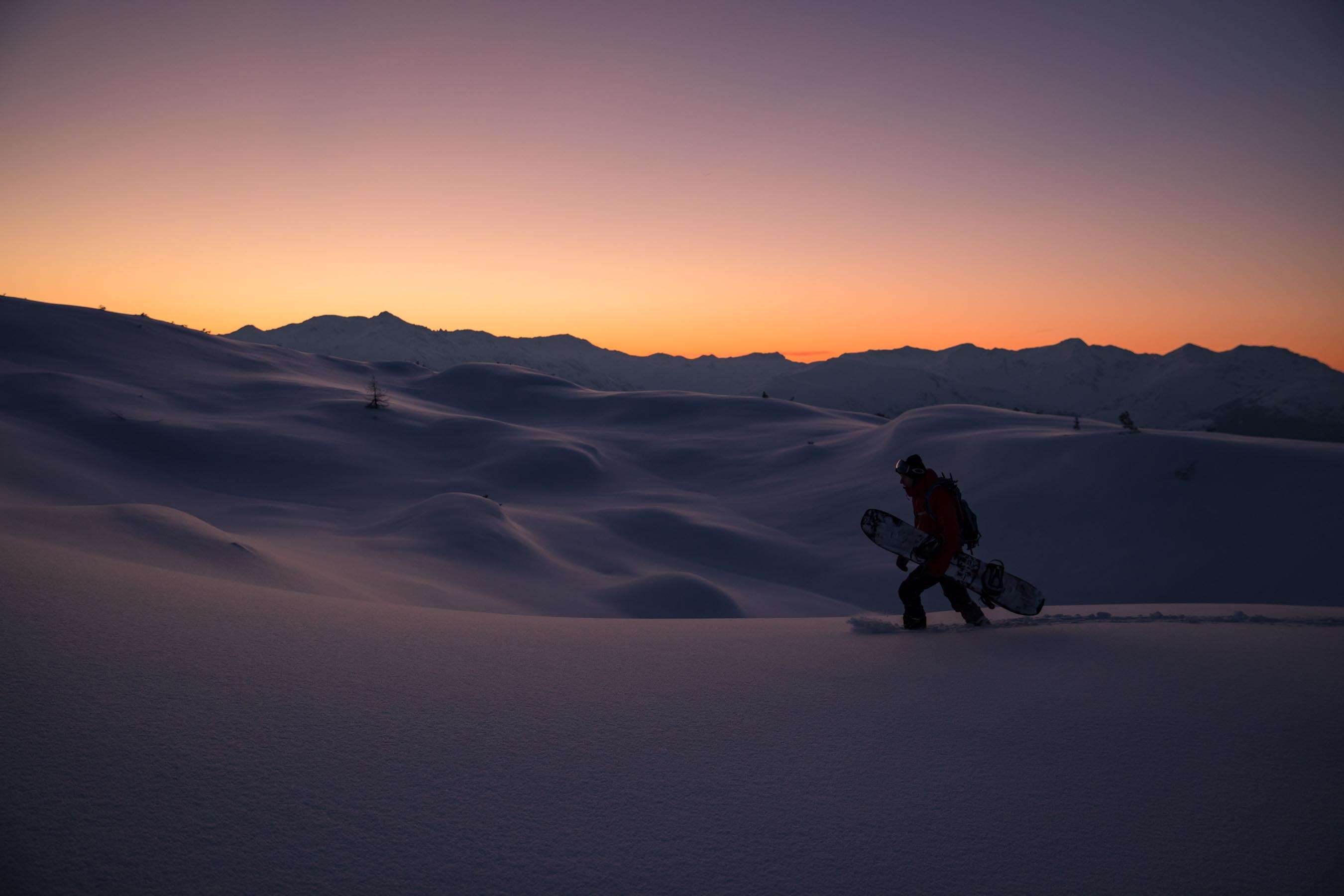 Snowboard Sunrise